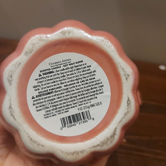 Charmed Aroma Pink Pumpkin Candle Holder - Picture 6 of 6